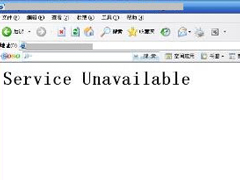 WinXP系统网站出现service unavailable怎么解决？