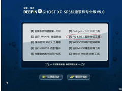 WinXP用深度技术PQ8.05对硬盘进行分区的方法