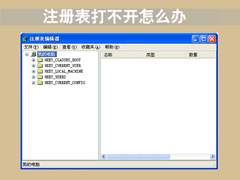 注册表打不开怎么办？XP系统下regedit打不开注册表怎么办？